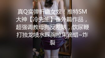 真Q实弹折磨女奴！推特SM大神【冷先生】番外篇作品，超强调教母狗反差婊，饮尿鞭打独龙喷水踩胸拉果滴蜡~炸裂