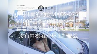 小树林里的约会MXGS-078DV400P苗条的美腿美少女 只穿着薄薄的一件齐逼连衣裙 没有内衣 在小桥上打野战