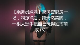 【乘务员妹妹】高价密码房一场，G奶00后，纯天然美胸，一根大黑牛把自己玩得抽搐喷浆 (5)